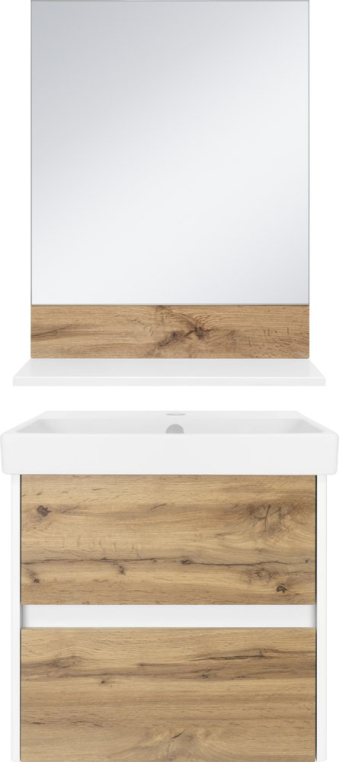 Комплект мебели Misty Адриана 55 (П-Адр01055-0122Я+1WH501620+П-Адр03055-01)