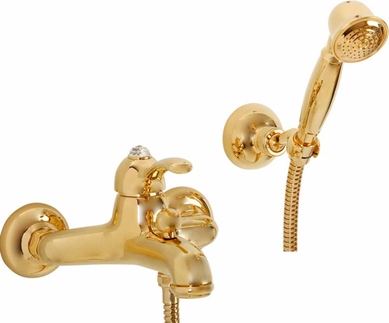Смеситель для ванны внешний Migliore Lem Swarovski 18890 золото