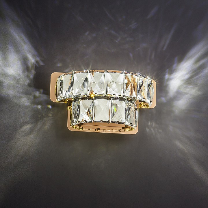 Накладной светильник Eurosvet Grasia 90059/2 золото 10W