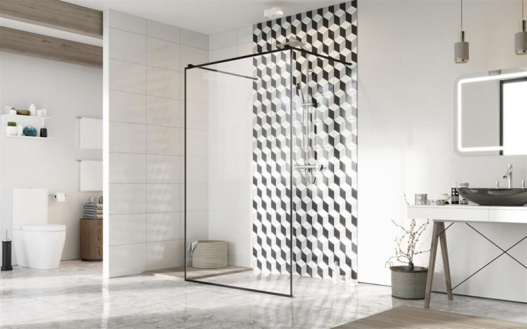 Душевая перегородка Radaway Modo X  Black I Frame 3883 34-54-58