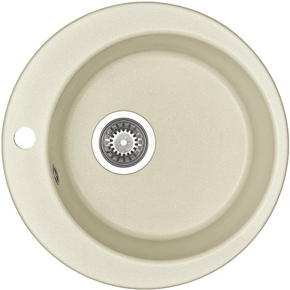 Мойка кухонная Aquaton Иверия круглая 480мм жемчуг 1A711032IV240