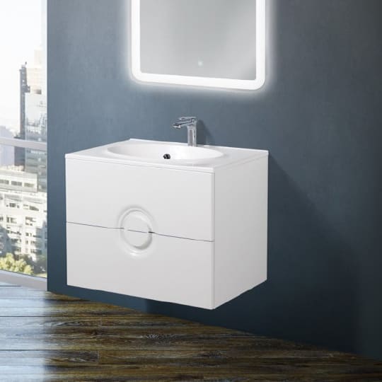Раковина BelBagno Onda 90 см BB900/500-LV-MR-OND