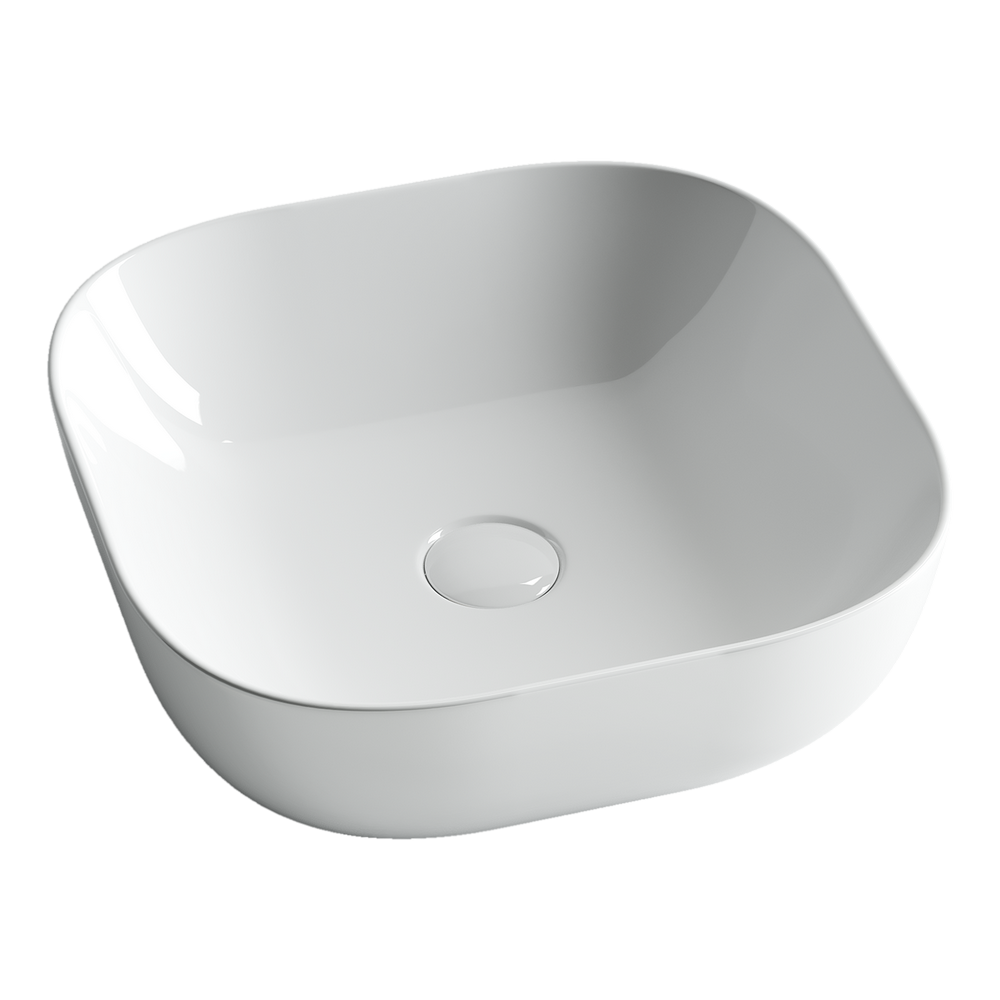 Умывальник чаша накладная квадратная Element 425x425x145мм