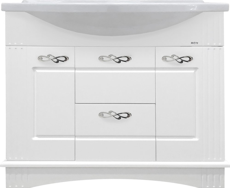 Тумба с раковиной Misty Эльбрус 100 (П-Эль01100-011+1.WH11.0.255)