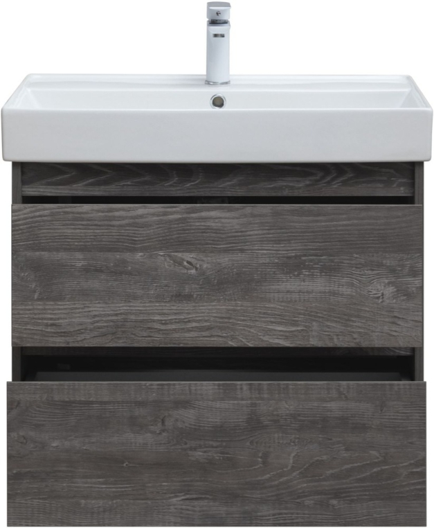 Тумба под раковину Aquanet Nova Lite 75 дуб серый (2 ящика) 00287890