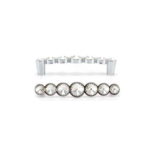 Ручка-скоба Cezares Swarovski 7 кристаллов WMN633.096.KR02 хром, 96 мм