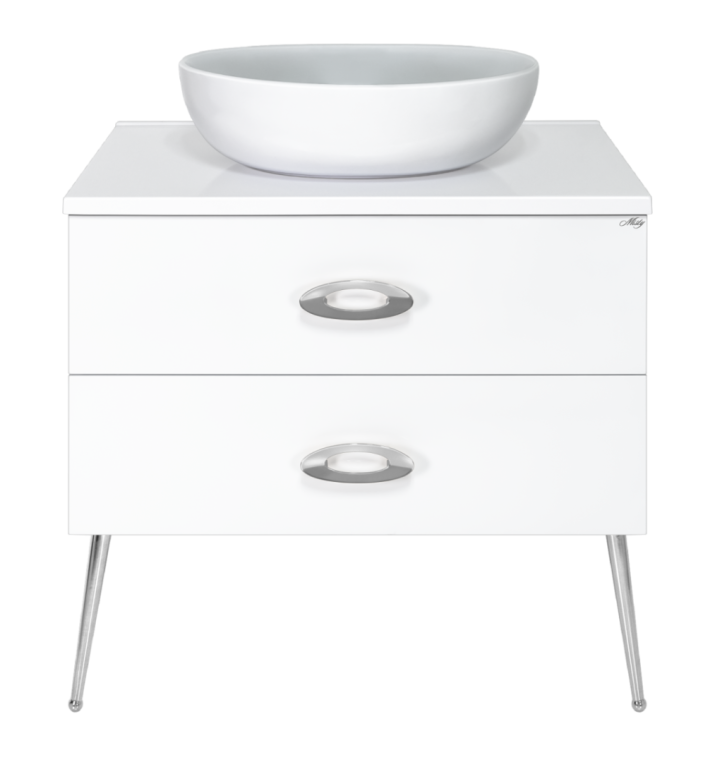 Тумба под раковину Misty Маргарет 80 хром