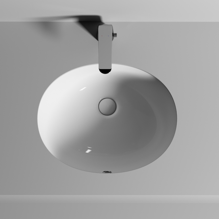 Раковина встраиваемая снизу под столешницу Ceramica Nova Element овальная CN6042