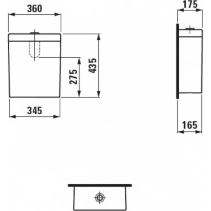 Унитаз напольный Laufen Palomba 8.2480.1+2880.1.000.971+9180.2