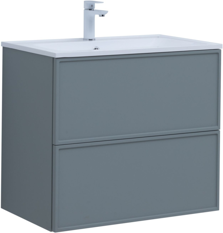 Тумба под раковину Aquanet Арт 75 мисти грин 00313275