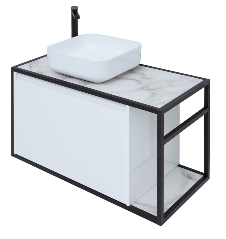 Тумба под раковину Aquanet Nova Lite Loft 90 L белый 00261652