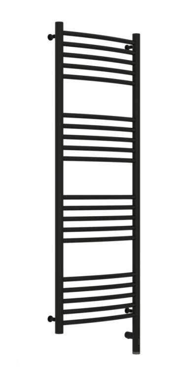 Электрический полотенцесушитель Сунержа Богема 3.0 выгнутая 1200x400 МЭМ Пр. матовый черный (31-5803-1240)