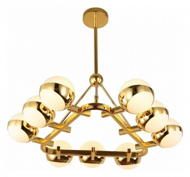 Люстра на штанге LUMINA DECO Optimus LDP 6038-9 GD