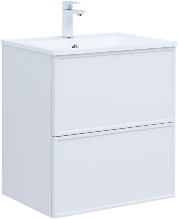 Тумба под раковину Aquanet Арт 60 белый матовый 00313254