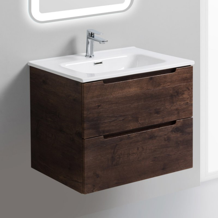 Тумба с раковиной BelBagno Etna 80 rovere moro (ETNA-800-2C-SO-RW-P+BB800ETL)