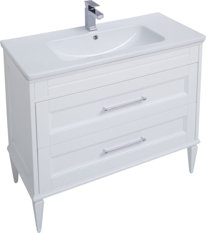 Комплект мебели для ванной Aquanet Бостон М 100 белый матовый 00210628