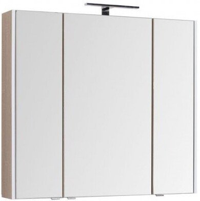 Зеркало-шкаф Aquanet Августа 100x90 00210006 дуб сонома