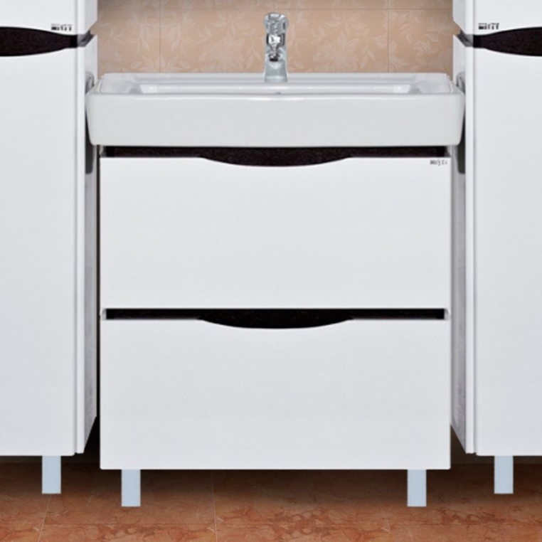 Тумба с раковиной Misty Венера 80 комбинированная (П-Внр01080-252Я+192185)