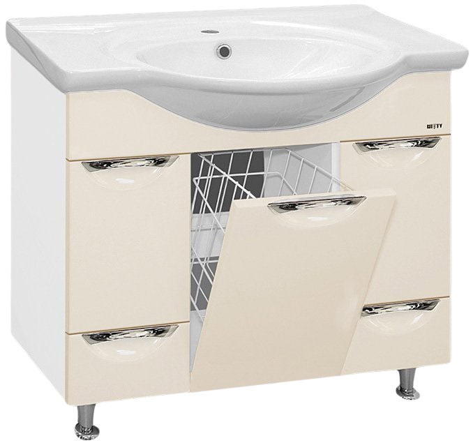 Тумба Misty Жасмин П-Жас01095-031К2Я бежевая с двумя ящиками