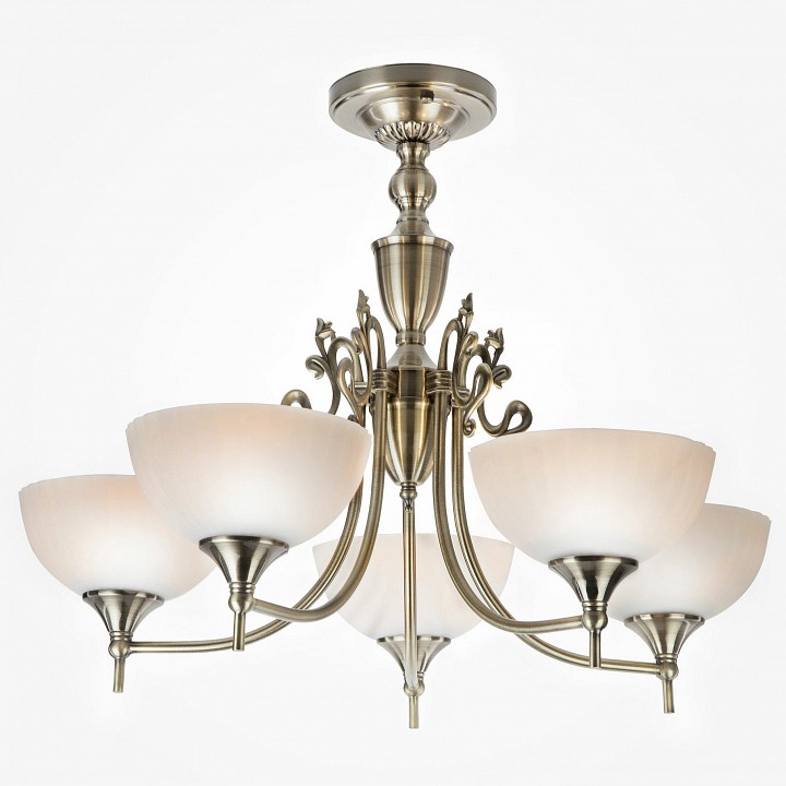 Люстра на штанге Eurosvet Lira 60053/5 античная бронза