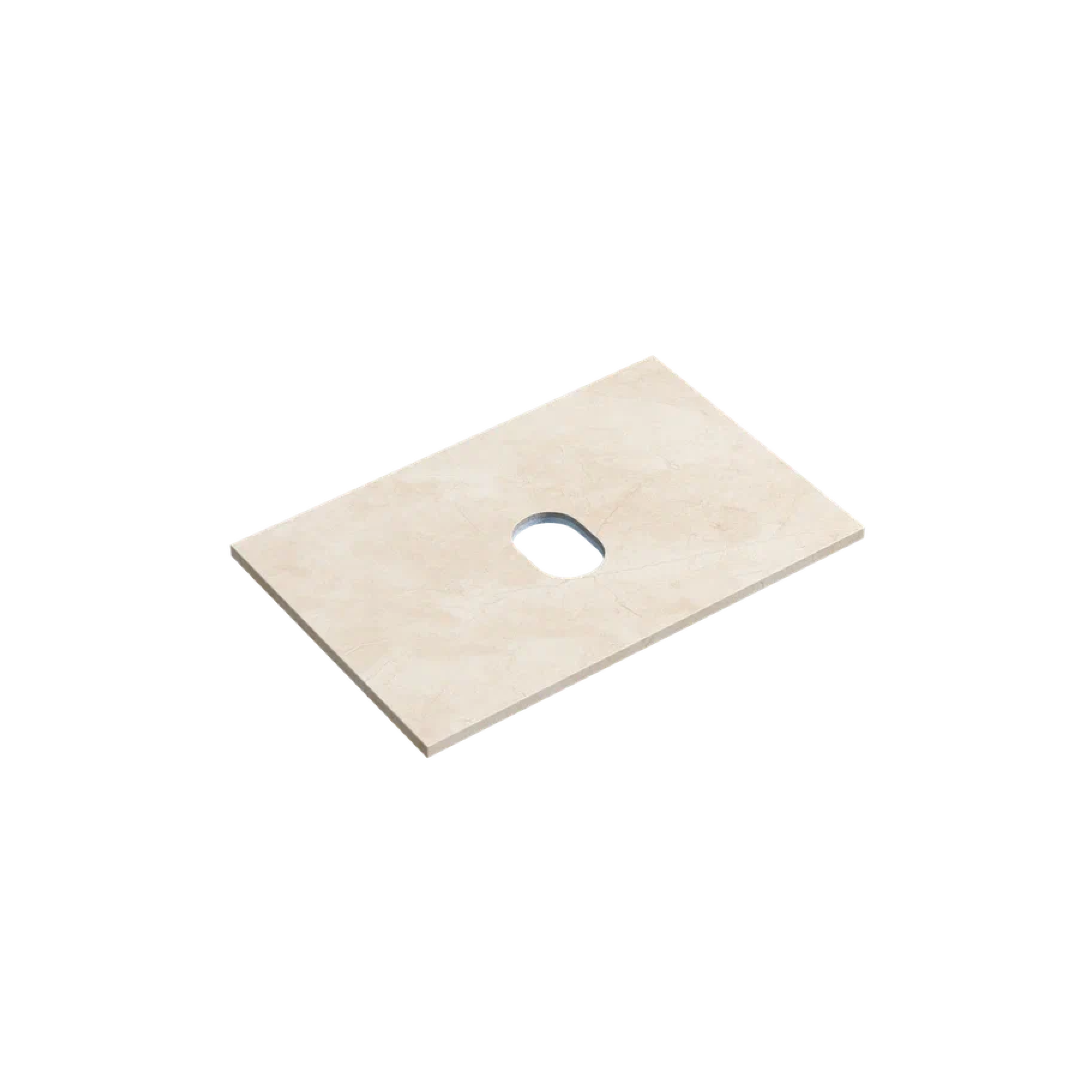 Столешница для ванной комнаты SANCOS 700х460, цвет kreman, арт. TT70A2