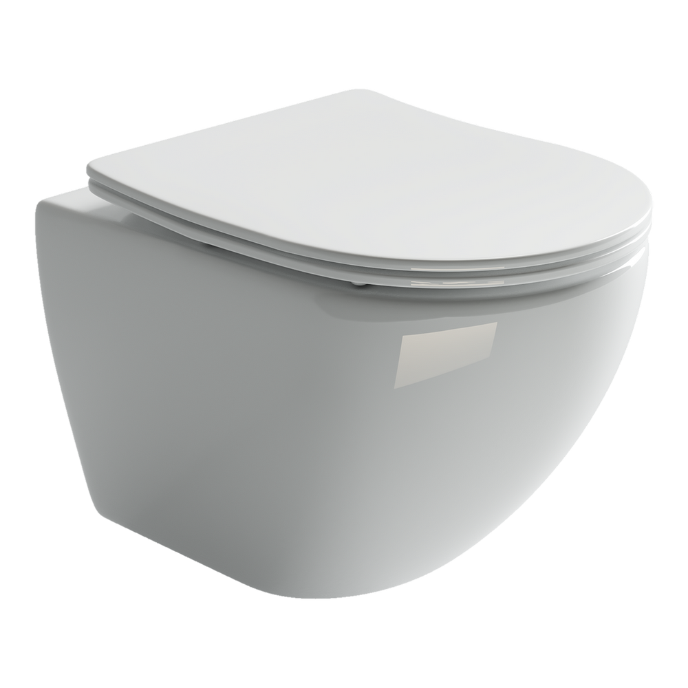 Подвесные унитазы CERAMICANOVA CN4002 Подвесной унитаз METROPOL Rimless, глубокий смыв, с крепежом,с сиденьем-крышкой с микролифтом