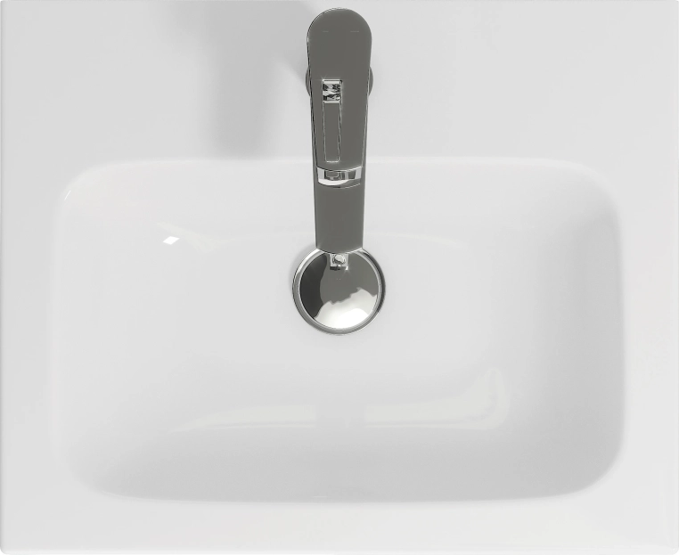 Раковина Cersanit Colour COL 50 B 1 отв., белый, Сорт1 прямоугольная (S-UM-COL50/1-w)