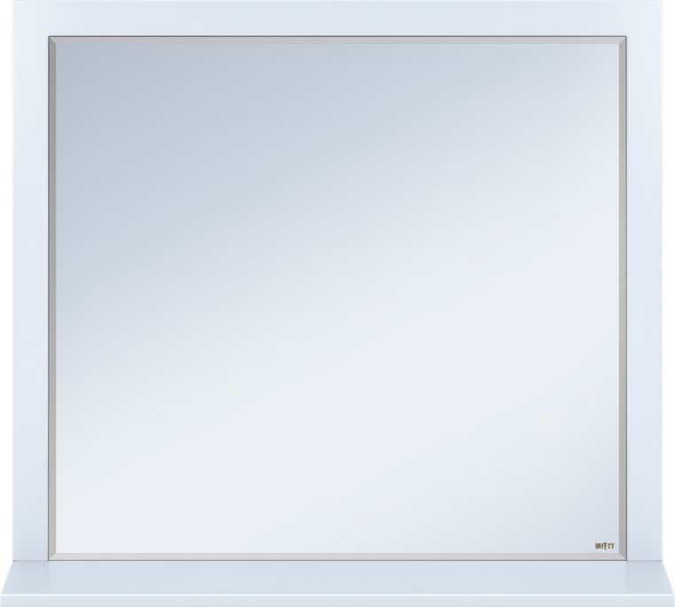 Зеркало Misty Сахара 90 белое с полкой (П-Сах02090-011)