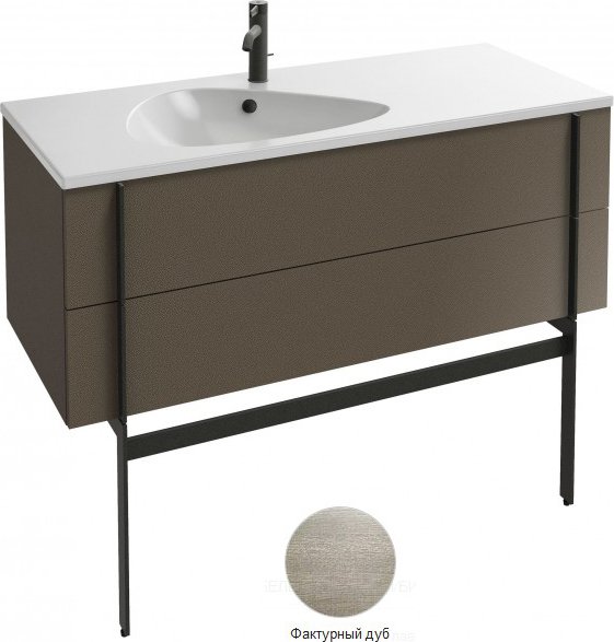 Тумба под раковину Jacob Delafon Nouvelle Vague 120 см EB3036-E73 фактурный дуб