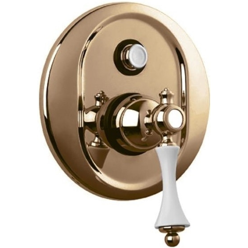 Встраиваемый смеситель для душа Cezares Margot MARGOT-VDIM-02-Bi бронза ручка белая