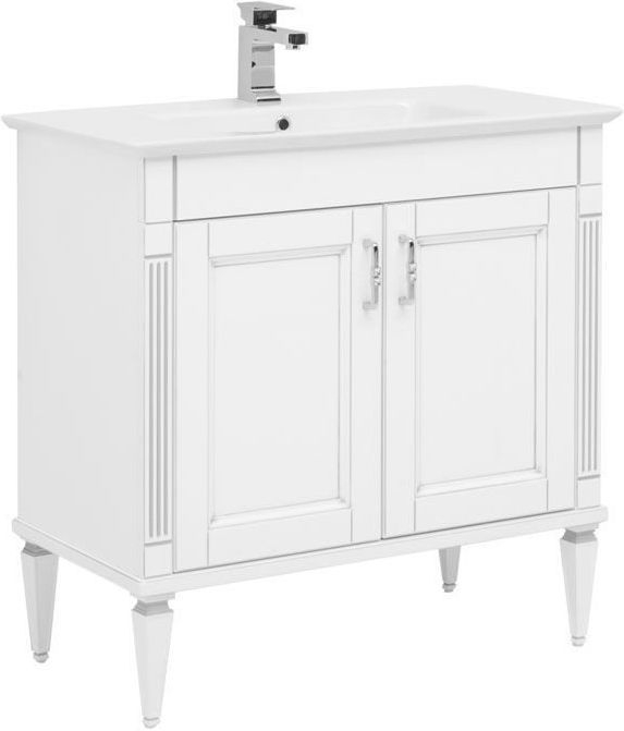 Тумба под раковину Aquanet Селена 70 белый, серебро 00246511