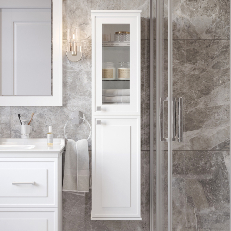 Шкаф-пенал Stworki Хадстен R, белый (С16831)