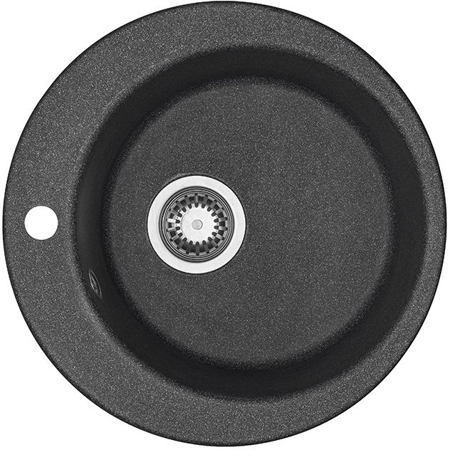 Мойка кухонная Aquaton Иверия круглая 480мм графит 1A711032IV210