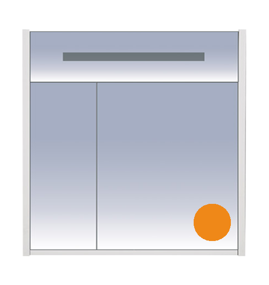 Зеркальный шкаф Misty Джулия 85 Л-Джу04085-1310