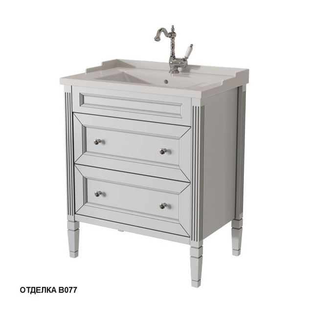 Тумба под раковину Caprigo Albion-promo 70 см bianco grigio 33317-В077