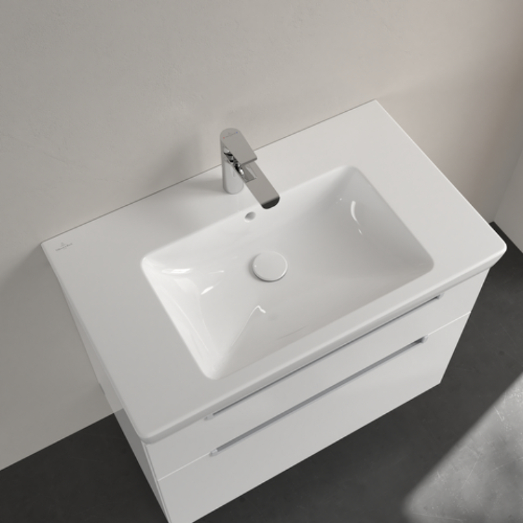 Pаковина Villeroy & Boch Subway 2.0 80x48 71758001 альпийский белый, с переливом, нешлифованный