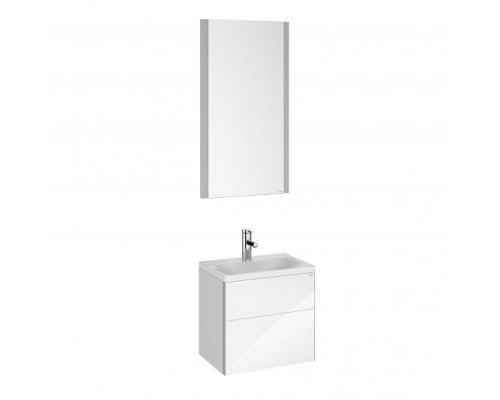 Тумба с раковиной и зеркалом Keuco Royal Reflex 39601211102 белая