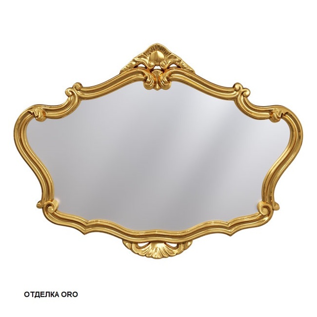 Зеркало асимметричное 92x67 Caprigo PL110-ORO золото