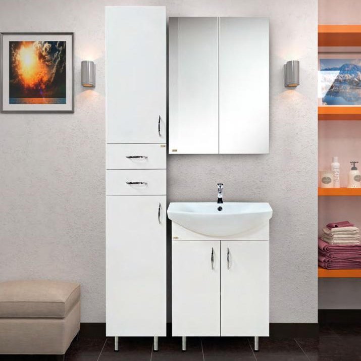 Комплект мебели Misty Балтика 65 прямая (Э-Бал01065-011Пр+1.WH10.9.651+Э-Маг04065-01СвЛ)