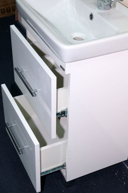 Тумба Misty Елена П-Еле01050-01212Я с двумя ящиками и  доводчиком розовая