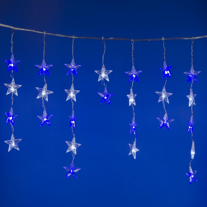 Бахрома световая Uniel ULD-E5505-196 ULD-E5505-196/DTK WHITE-BLUE IP20 STARS-1