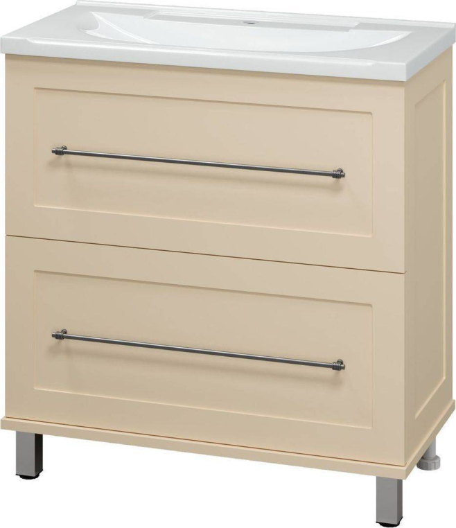 Тумба под раковину Misty Марта 80 с 2 ящ. бежевый