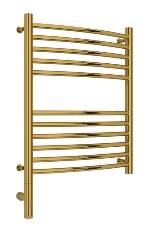 Электрический полотенцесушитель Сунержа Богема 3.0 выгнутая 600x500 МЭМ Лев. золото (03-5802-6050)