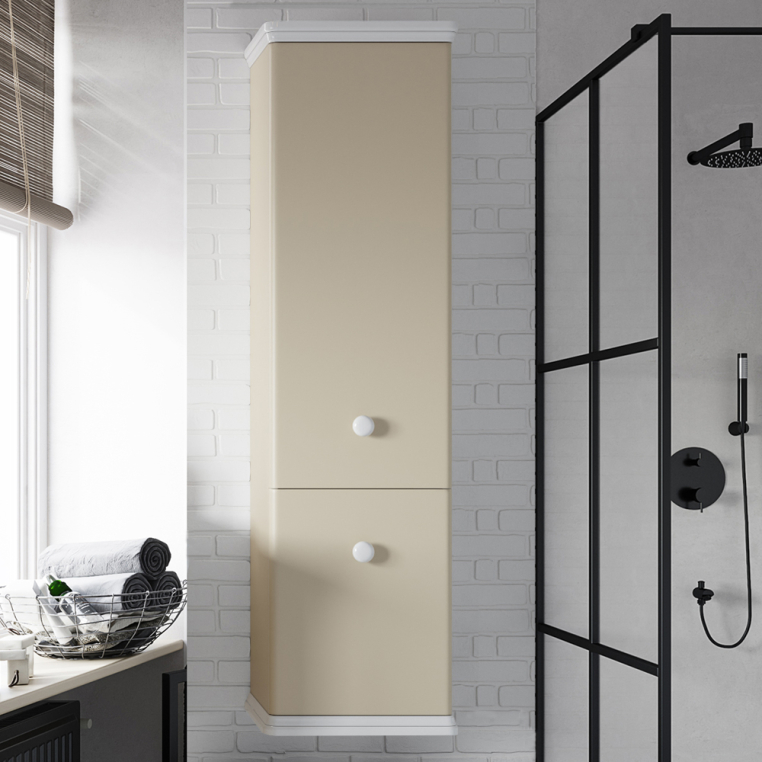 Шкаф-пенал Stworki Вестерос 130 бежевый (Вес.04.130/P/Be)