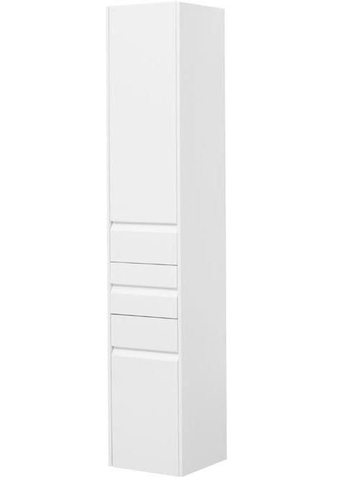 Шкаф-пенал для ванной Aquanet Палермо 35 L белый глянец 00237410