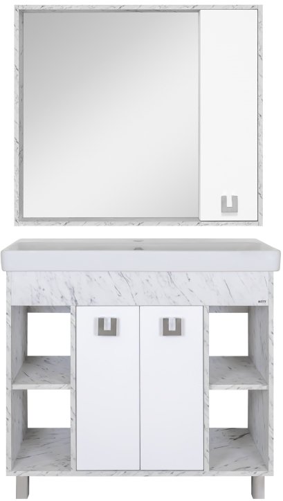 Комплект мебели Misty Мия 90 (П-Ми01090-012+1.WH50.1.629+П-Ми03090-01П)