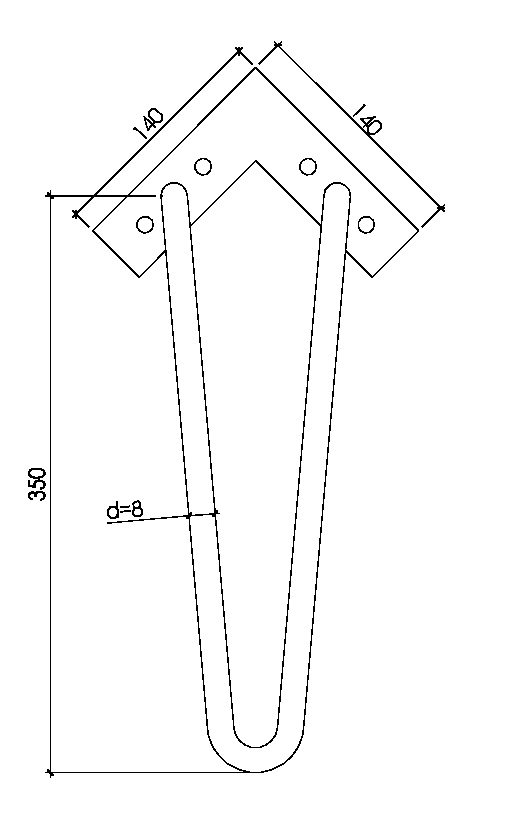 Ножки CARO хром, (пара)