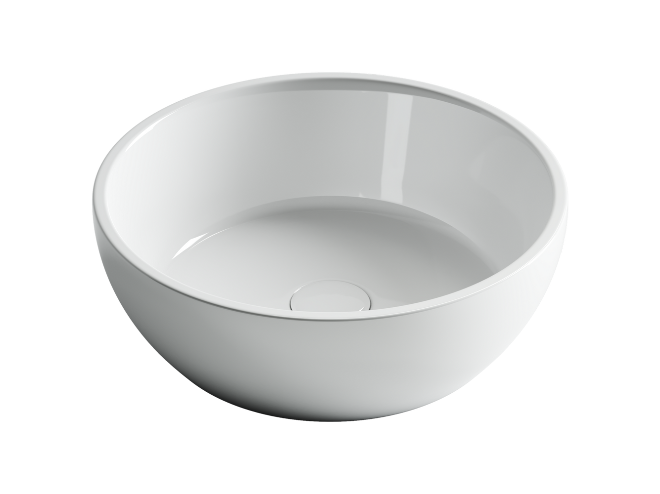 Накладные раковины CERAMICANOVA CN6021 Умывальник чаша накладная круглая Element 410*410*145мм