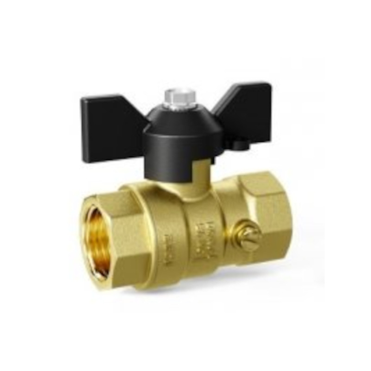 Кран Pride LD ВВ 1/2" для манометра полный проход бабочка (LD 44.340.15)