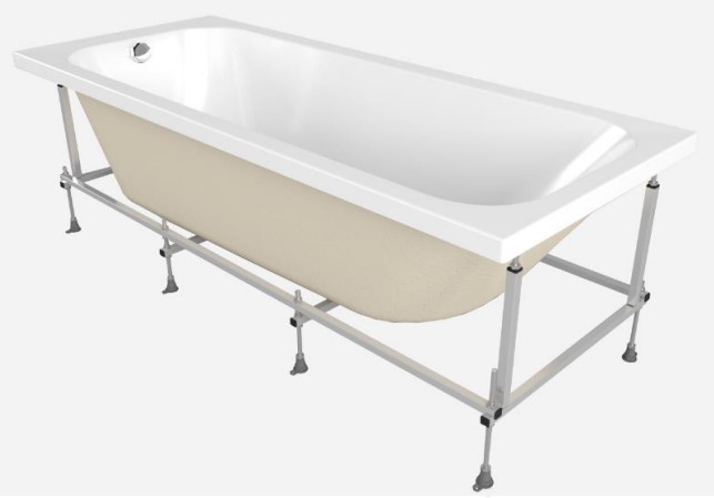 Монтажный комплект для ванны 170 Santek Ламма 1.WH50.1.749 каркас со слив-переливом и креплениями